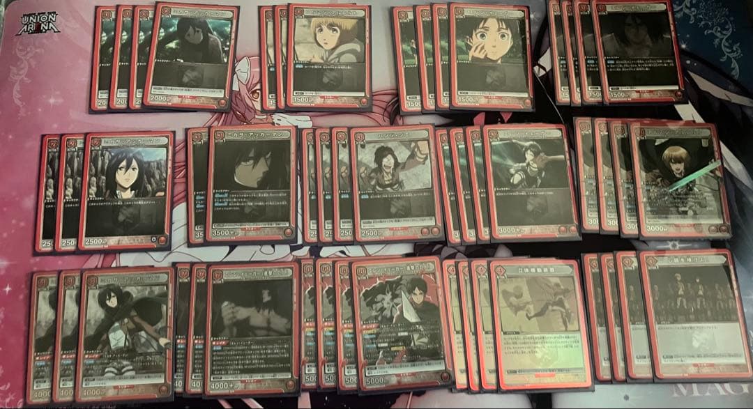 ユニアリ　8エレン　赤進撃デッキ