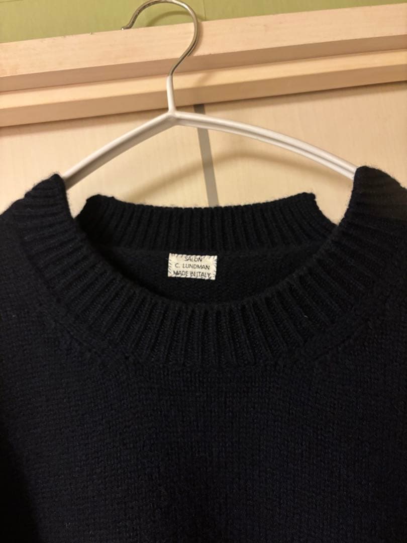 lundman ニット　ネイビー