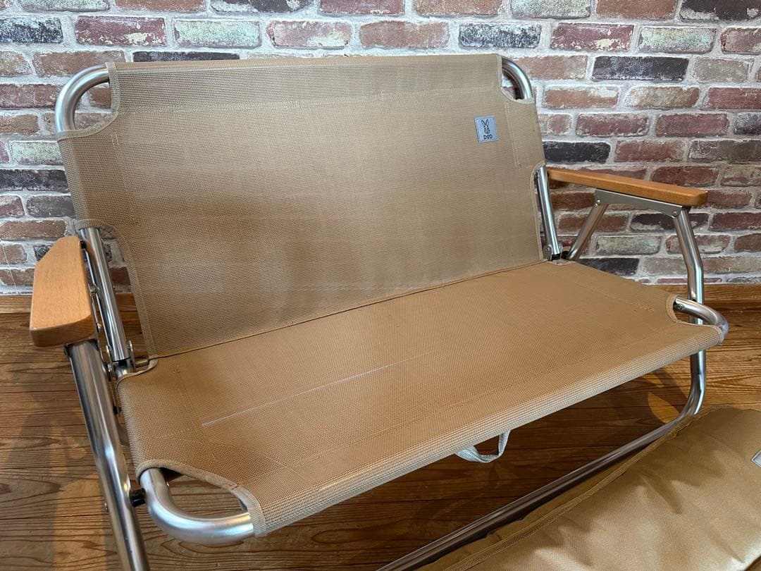 DOD(ディーオーディー) グッドラックソファロー 二人掛け ベージュ