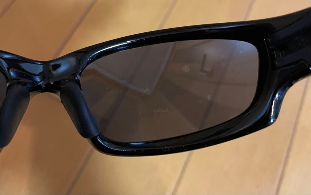 オークリー　ストレートジャケット　サングラス　ブラック