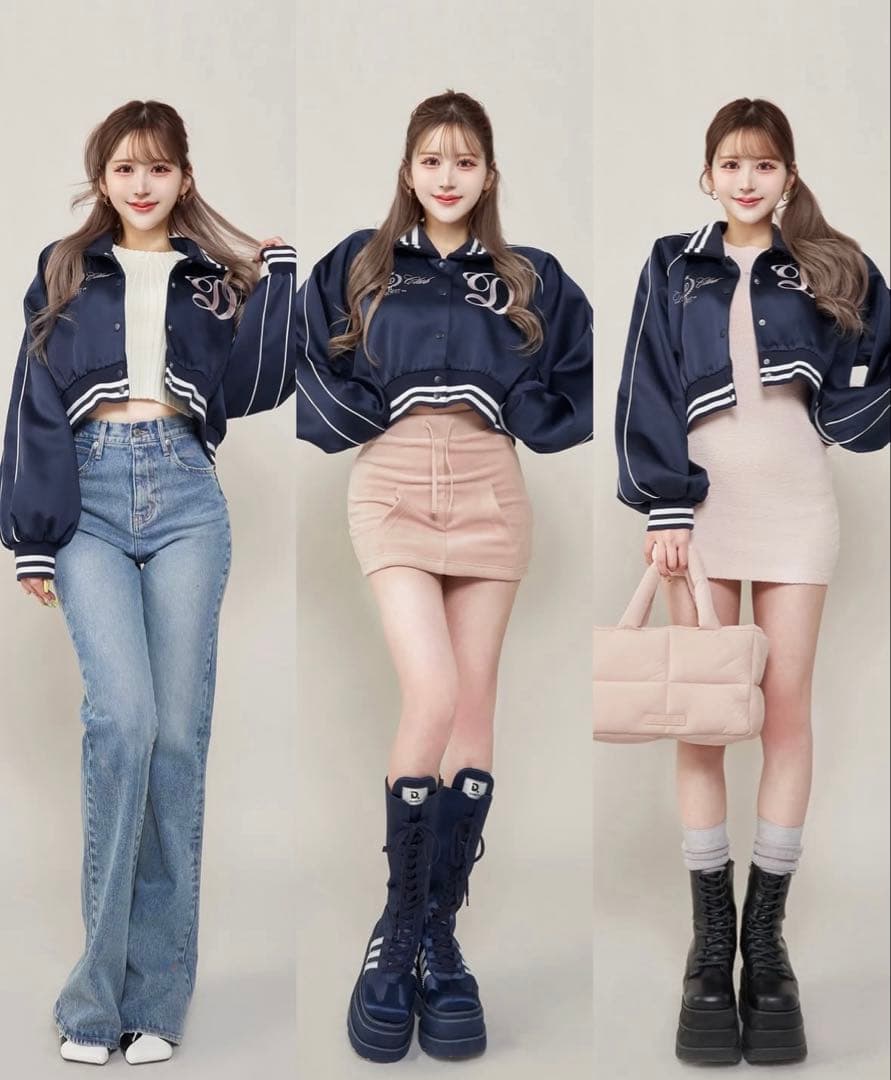 新品未使用！Darich ダーリッチ スカジャン NVY ネイビー 青