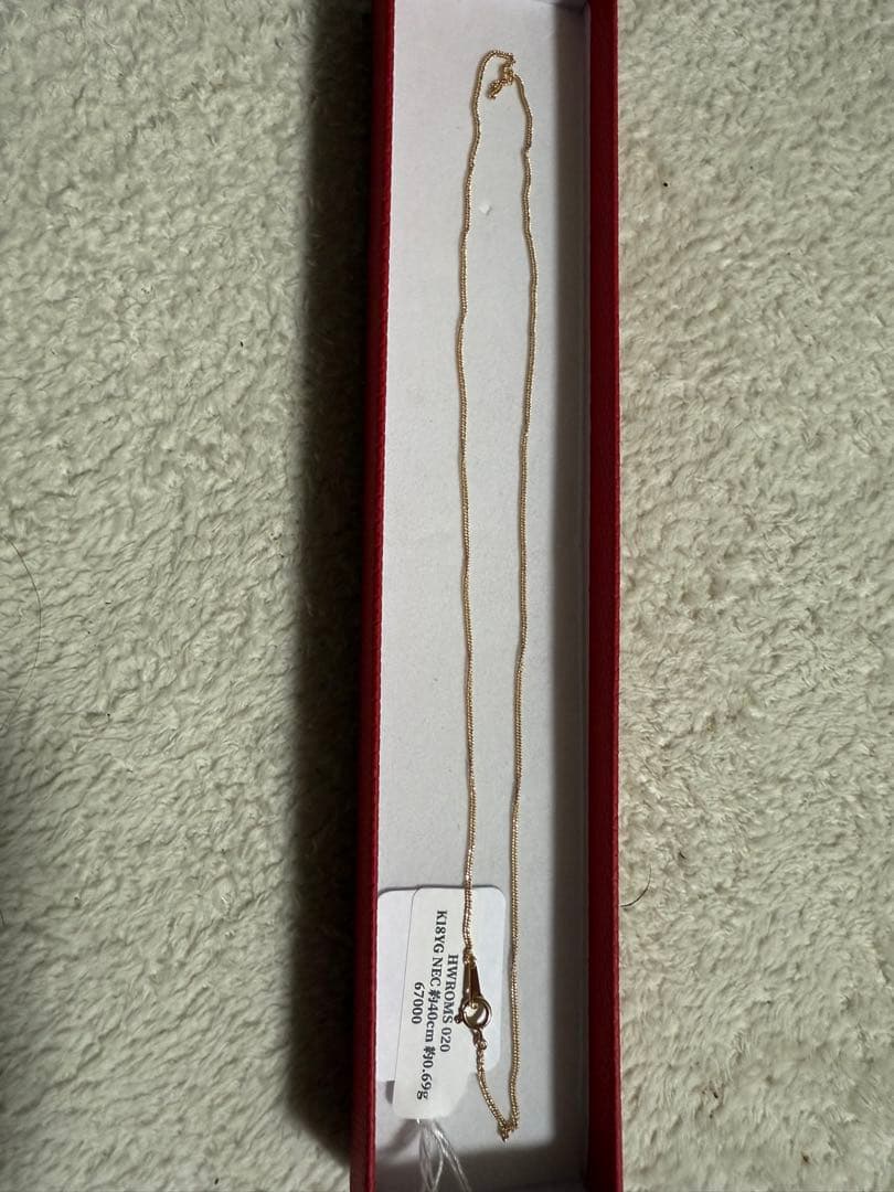 早い者勝ちになります K18 細 喜平 ネックレス