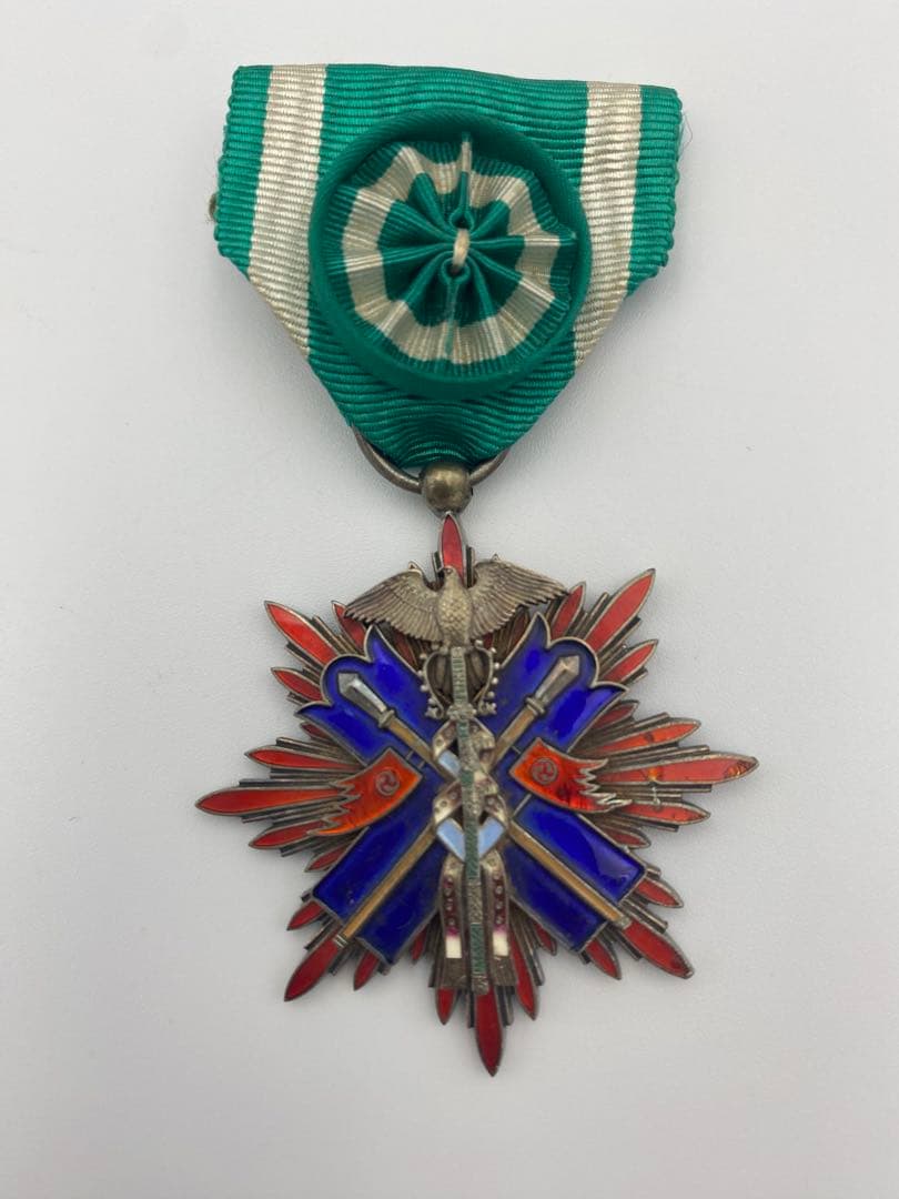 旧日本軍 功五級金鵄勲章 略綬 当時物 記章 勲章 徽章