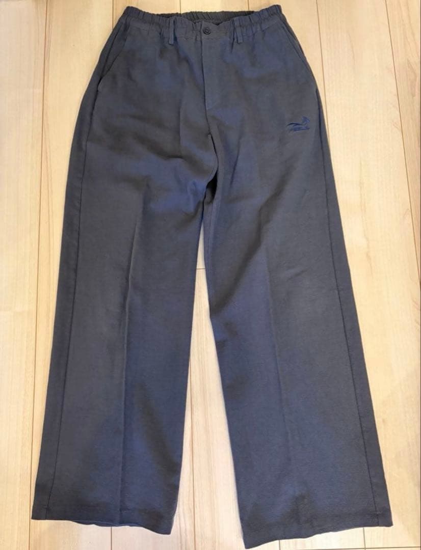 チ*ー様 Feels リネンスラックス　Lサイズ　グレー最安値