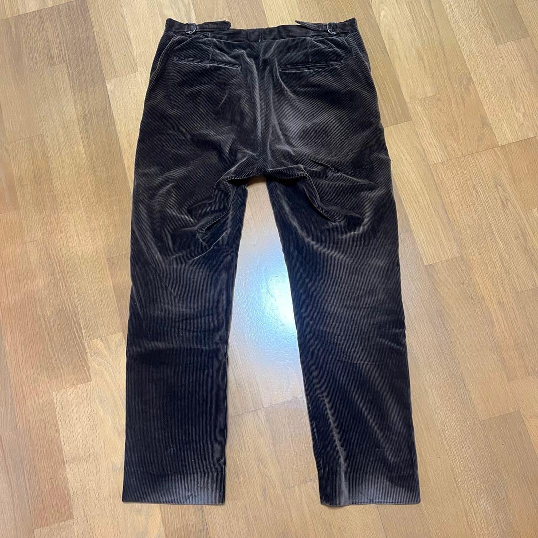 パンツ auralee washed corduroy tapered slacks