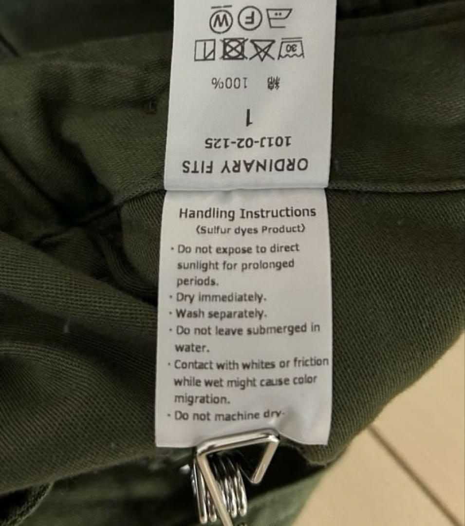 オーディナリーフィッツ／ジェームスファティーグ パンツ／カーキ／サイズ1