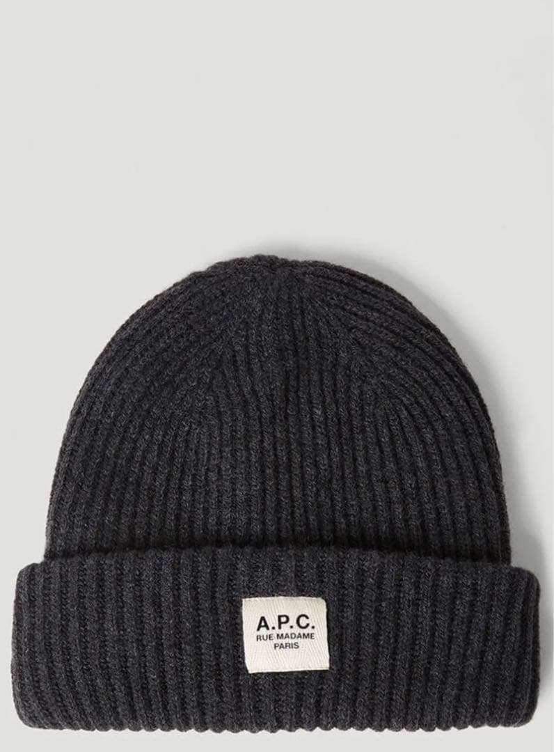 A.P.C アーペーセー　ニット帽　ダークグレー　男女兼用
