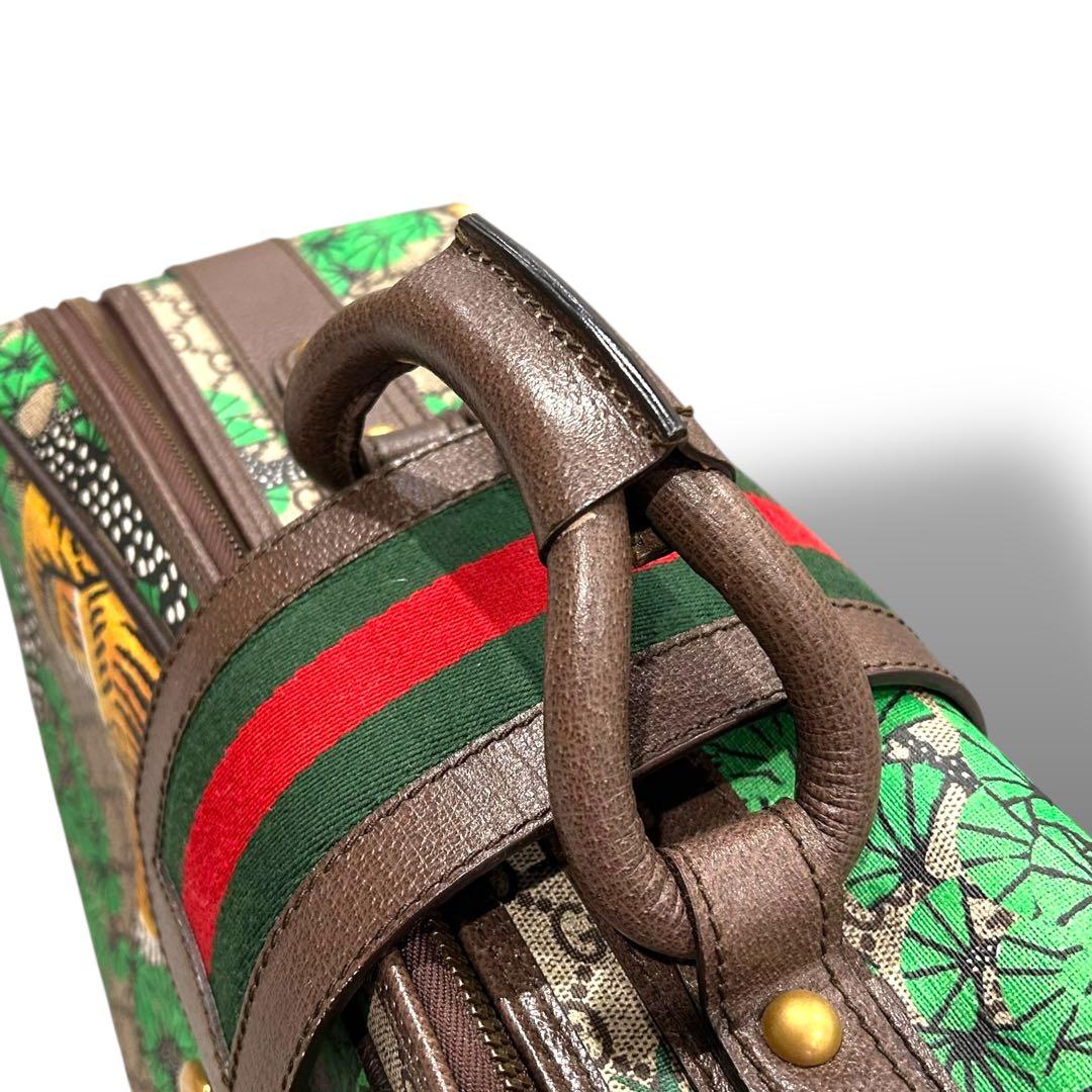 未使用 希少 GUCCI グッチ トラベルバッグ タイガー ボストン 旅行カバン