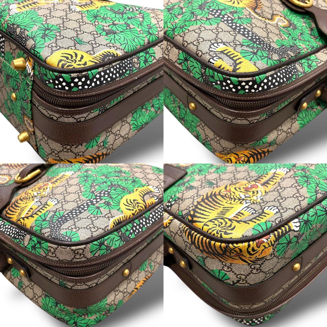 未使用 希少 GUCCI グッチ トラベルバッグ タイガー ボストン 旅行カバン