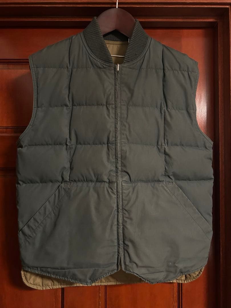 d*e様 エディバウアー　ダウンベスト　リバーシブル　黒タグ　90s 80s