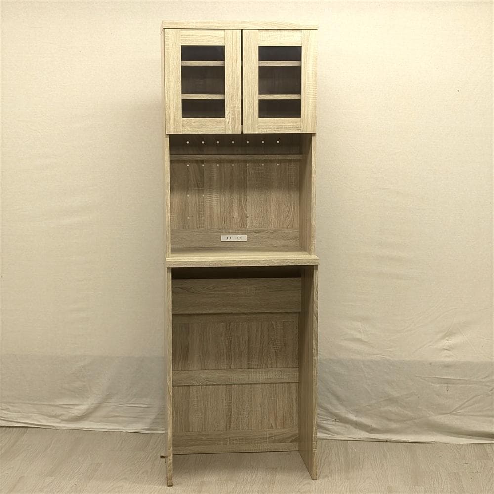 美品　lowya　ロウヤ　レンジボード　レンジ台　食器棚　家電収納　収納　整理