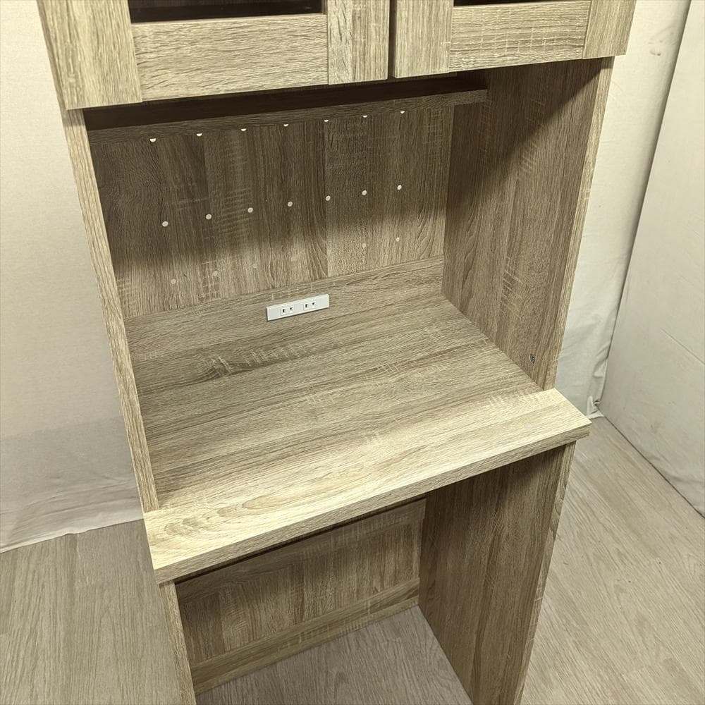 美品　lowya　ロウヤ　レンジボード　レンジ台　食器棚　家電収納　収納　整理