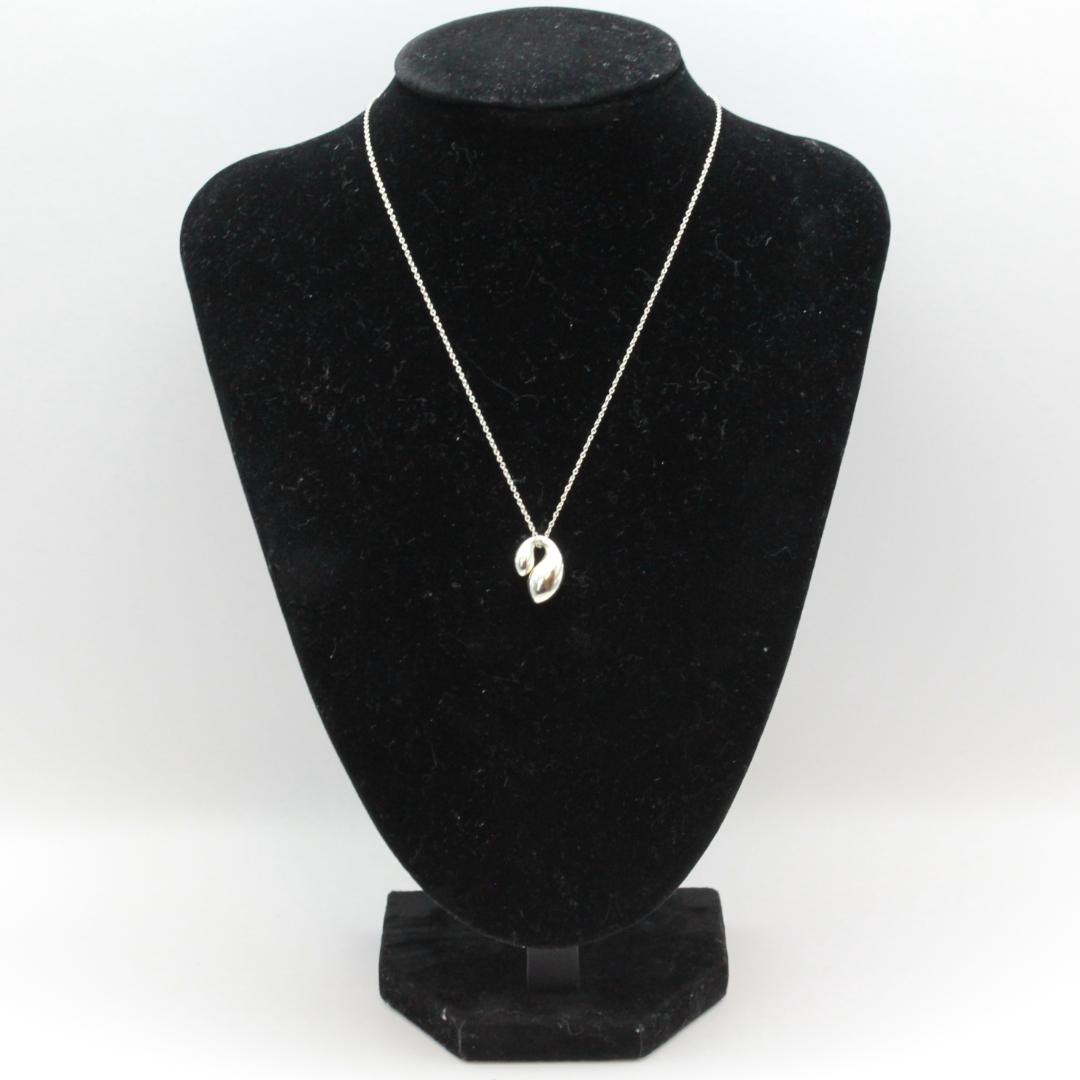 美品 Tiffany&Co. ティファニー ダブルティアドロップ ネックレス