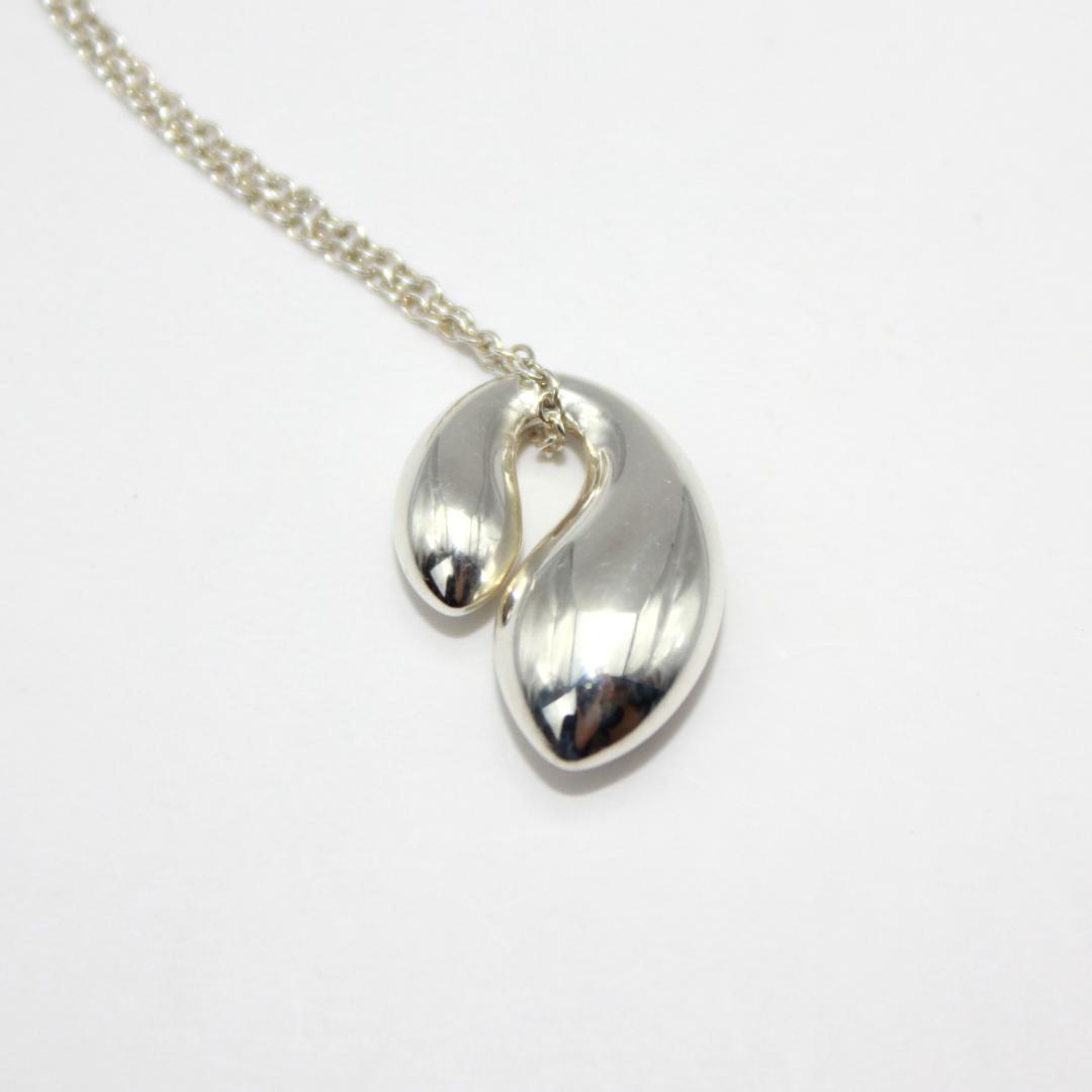 美品 Tiffany&Co. ティファニー ダブルティアドロップ ネックレス