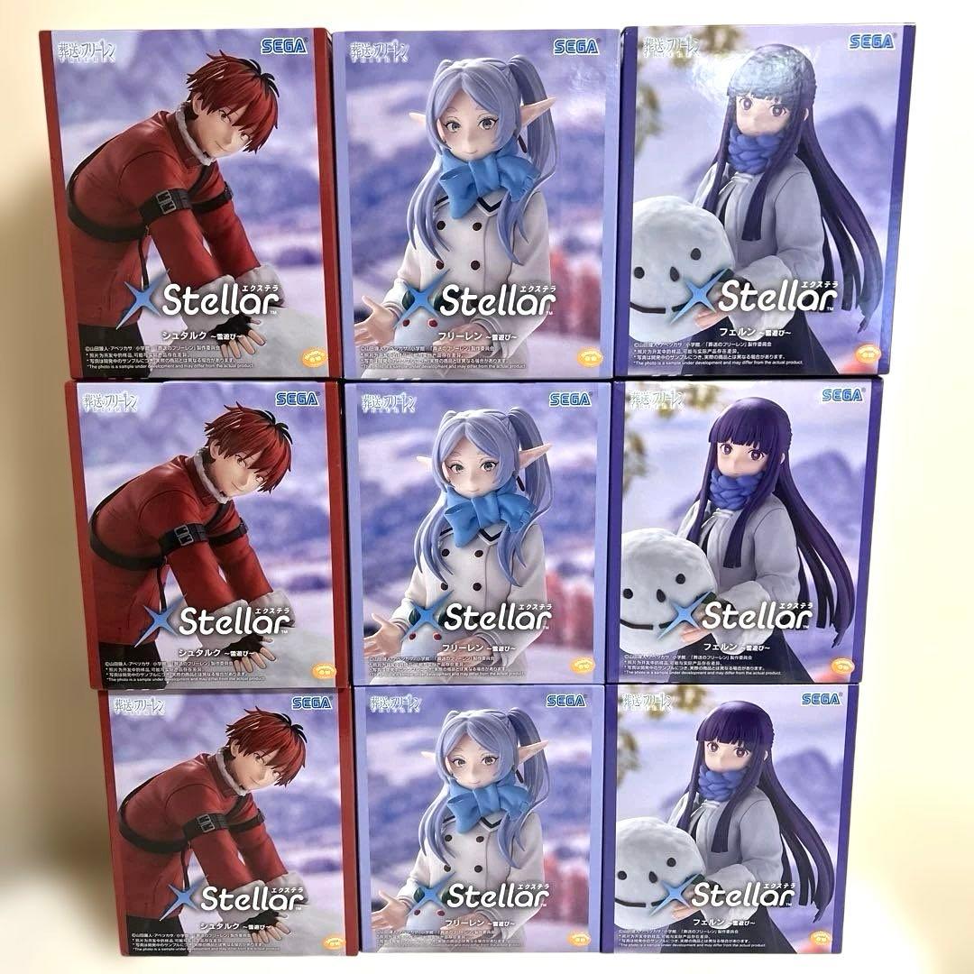 9個■葬送のフリーレン フィギュア 雪遊び フリーレン フェルン シュタルク