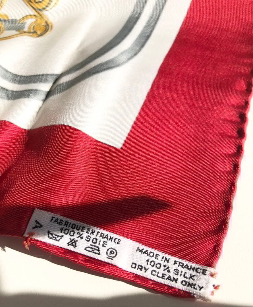 未使用品 HERMES エルメス シルク ハンカチ BRIDES de GALA