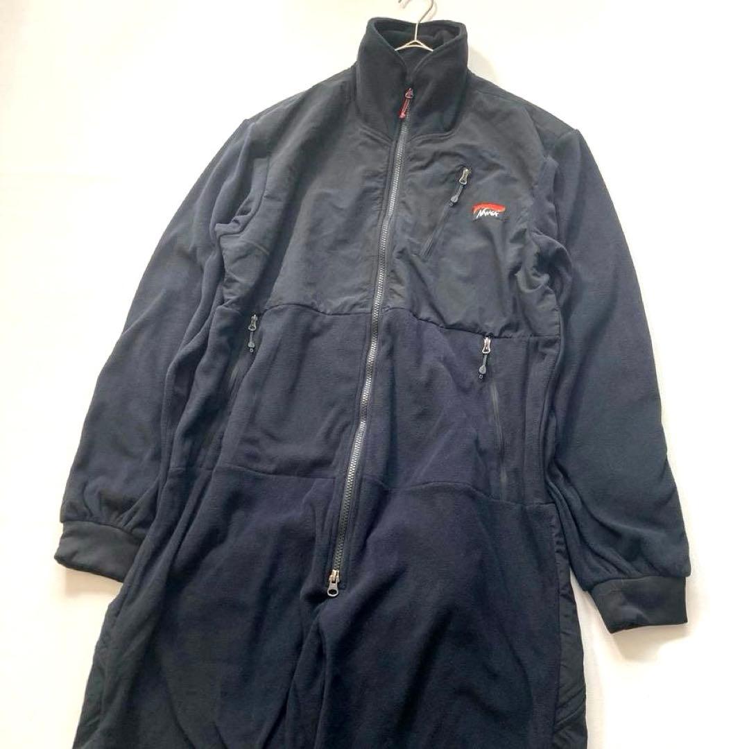 ご*ご様 【美品】NANGA　ポーラテックオールインワン 近年モデル 黒 L ビ