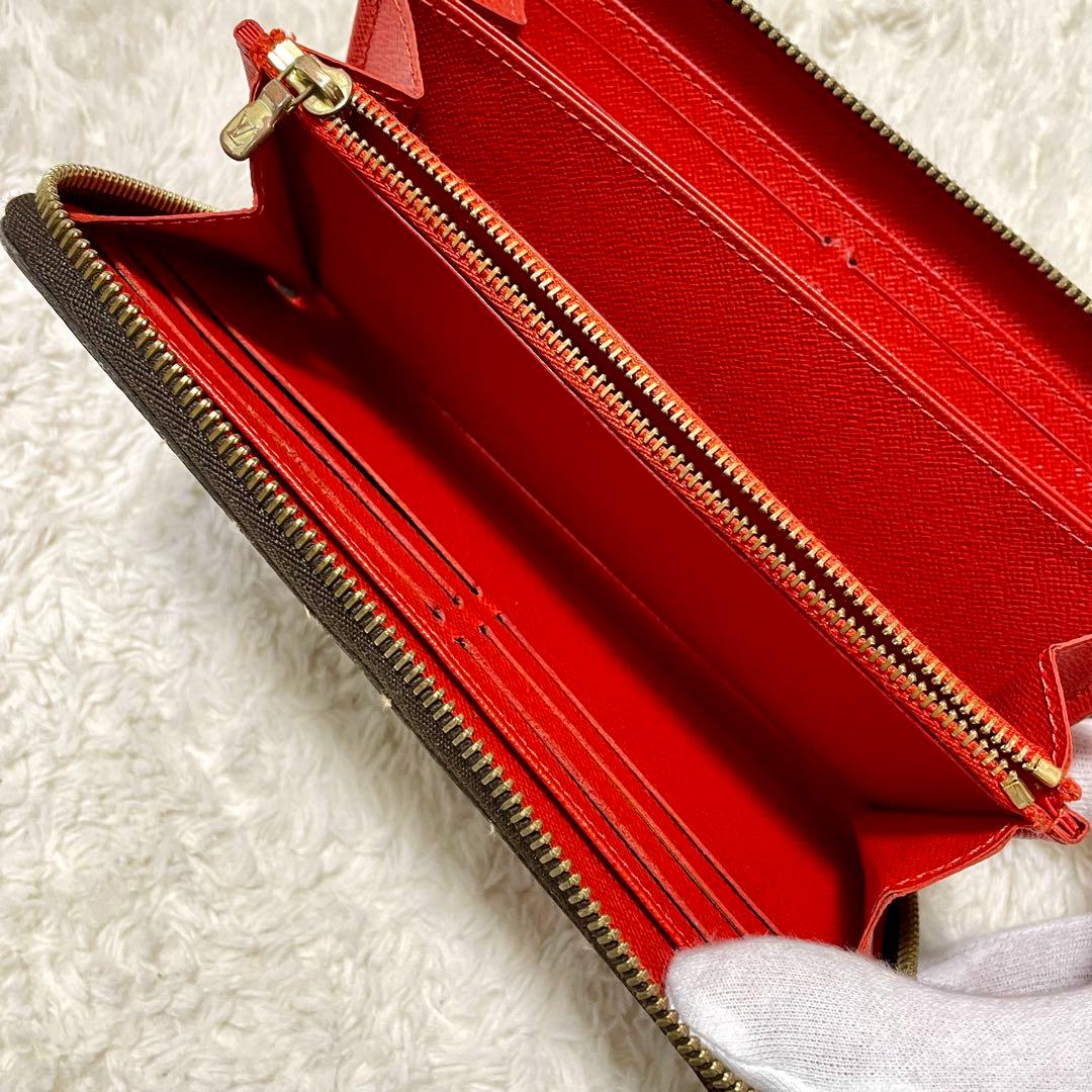 ルイヴィトン モノグラム ステッカー ジッピーウォレット コクリコ M62149