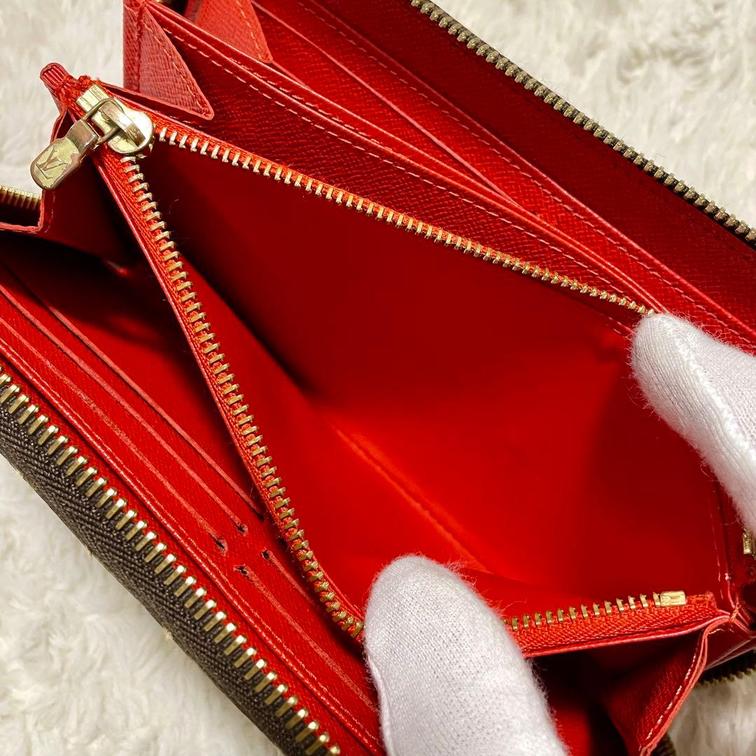 ルイヴィトン モノグラム ステッカー ジッピーウォレット コクリコ M62149