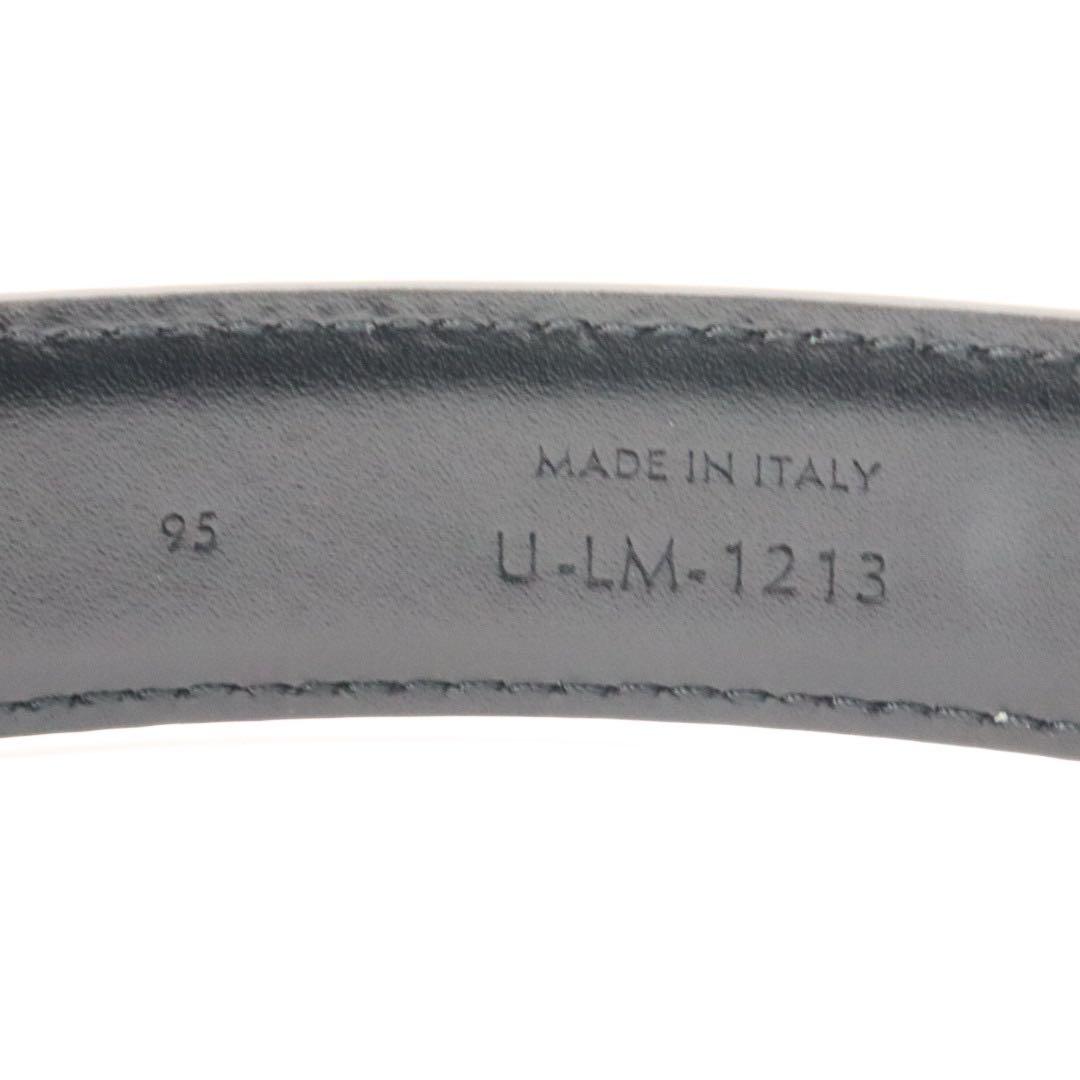 美品　セリーヌ　トリオンフ　カーフスキン　ベルト　95 ブラック