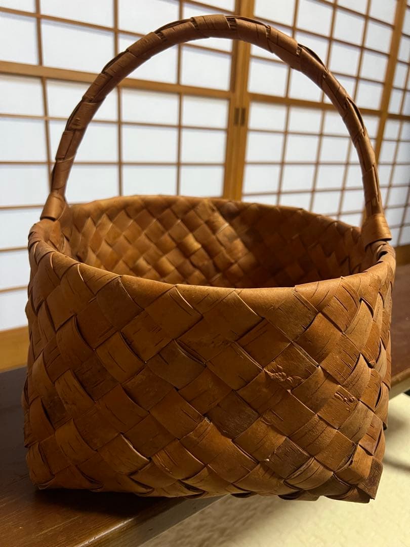白樺　カゴ　北欧