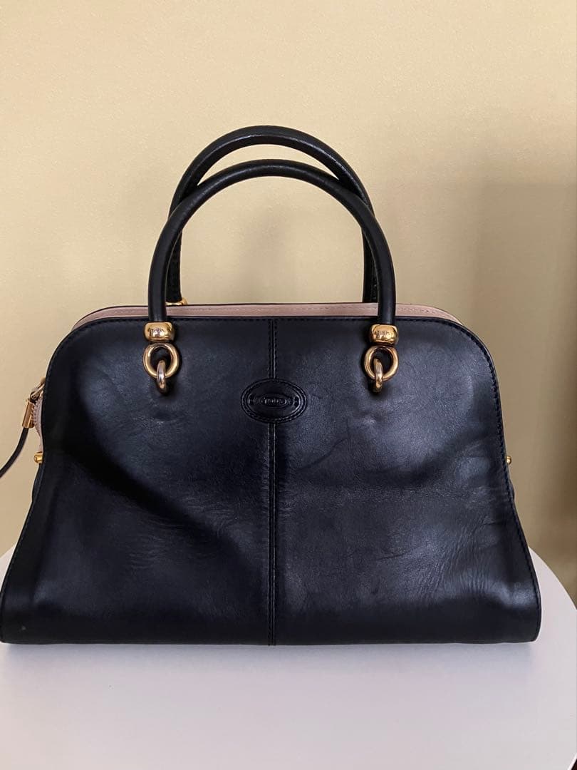 TOD’S セラ ラージ バイカラー バック&ショルダーバック