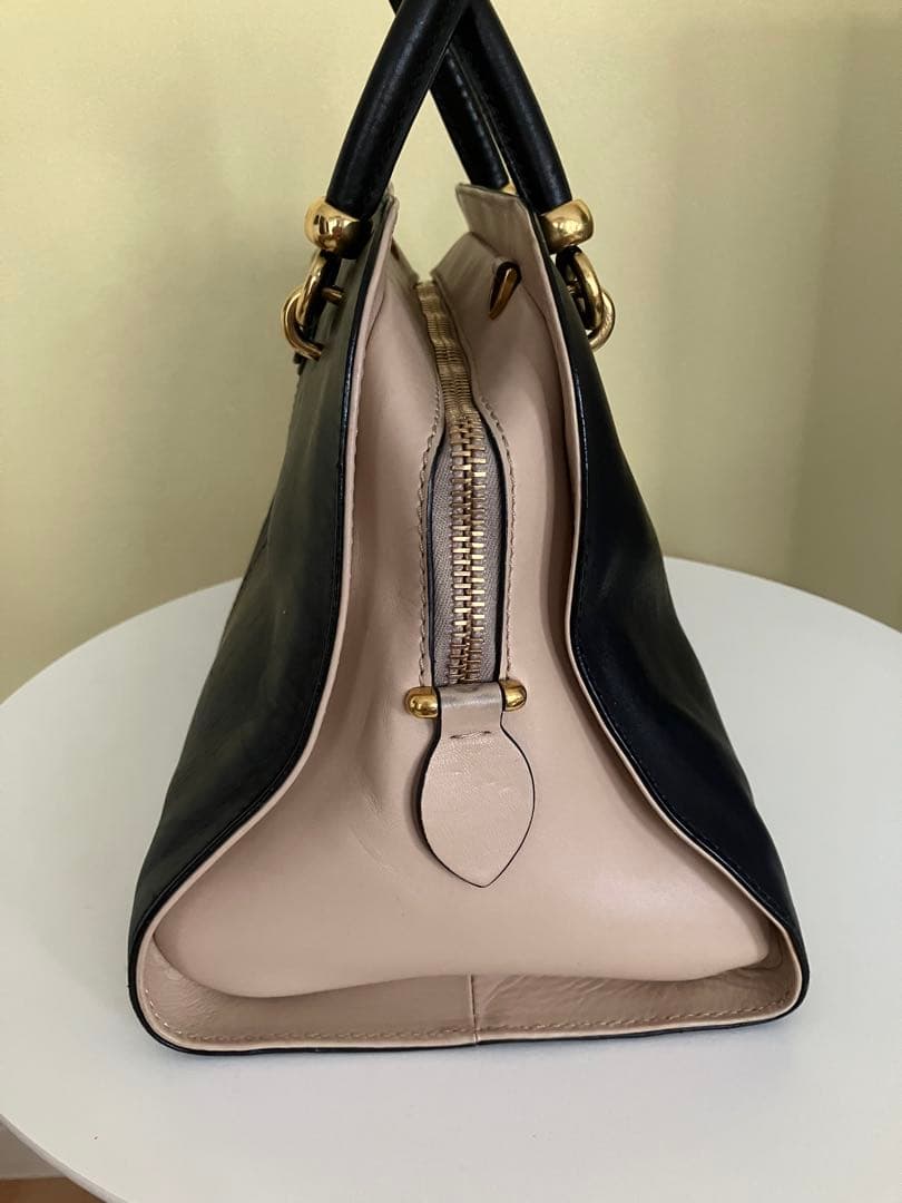 TOD’S セラ ラージ バイカラー バック&ショルダーバック