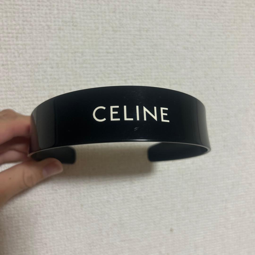 CELINE ブラック ヘアバンド