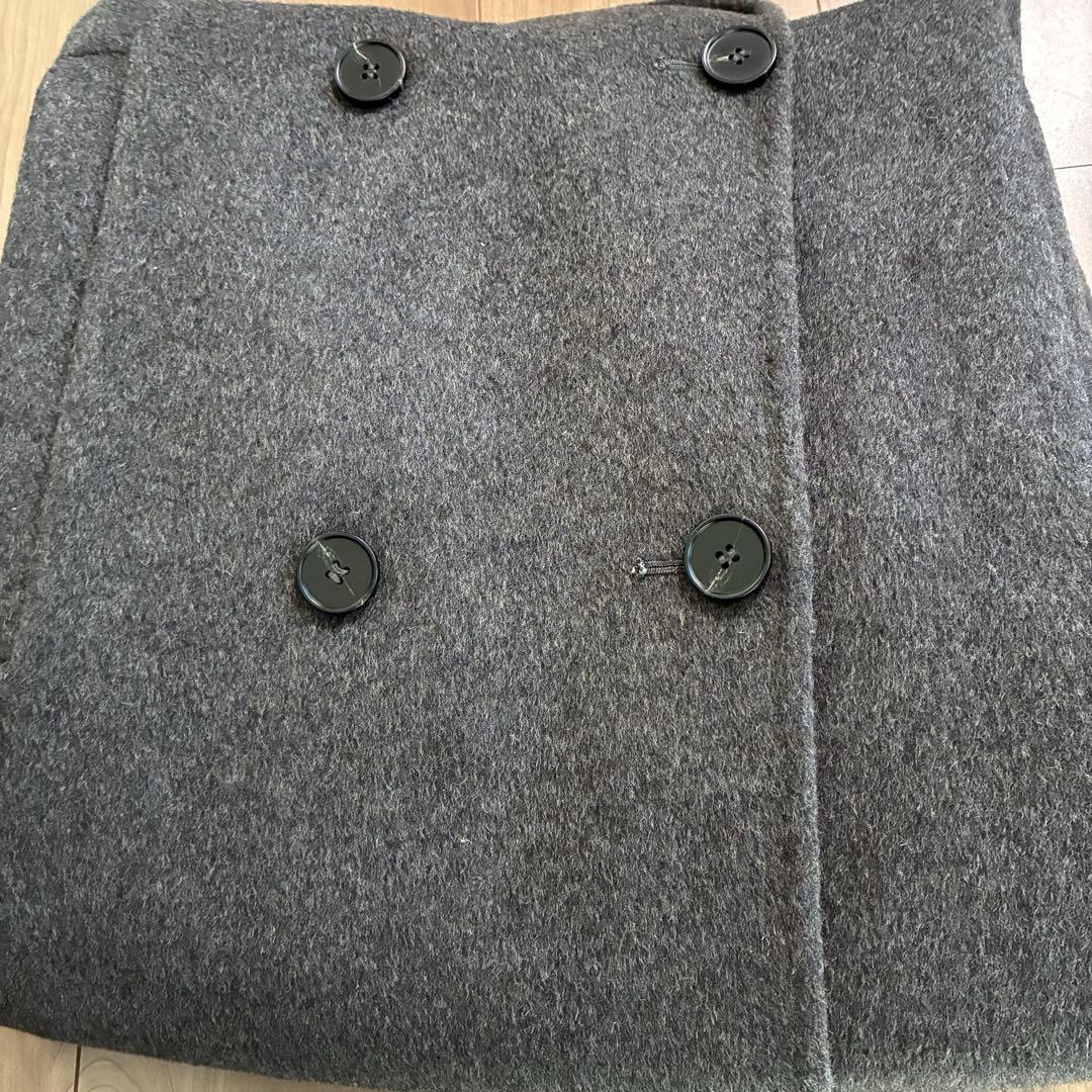 ウールリバーPコート エバーネイビー evernavy チャコールグレー