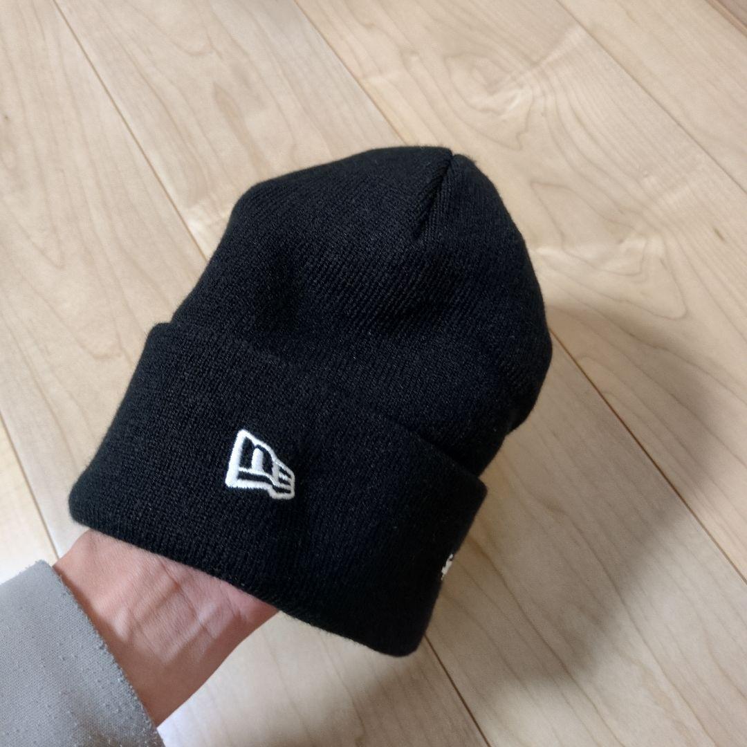 Supreme ニット帽 黒 Sロゴ　確実正規品　新品タグなし試着程度　ビーニー
