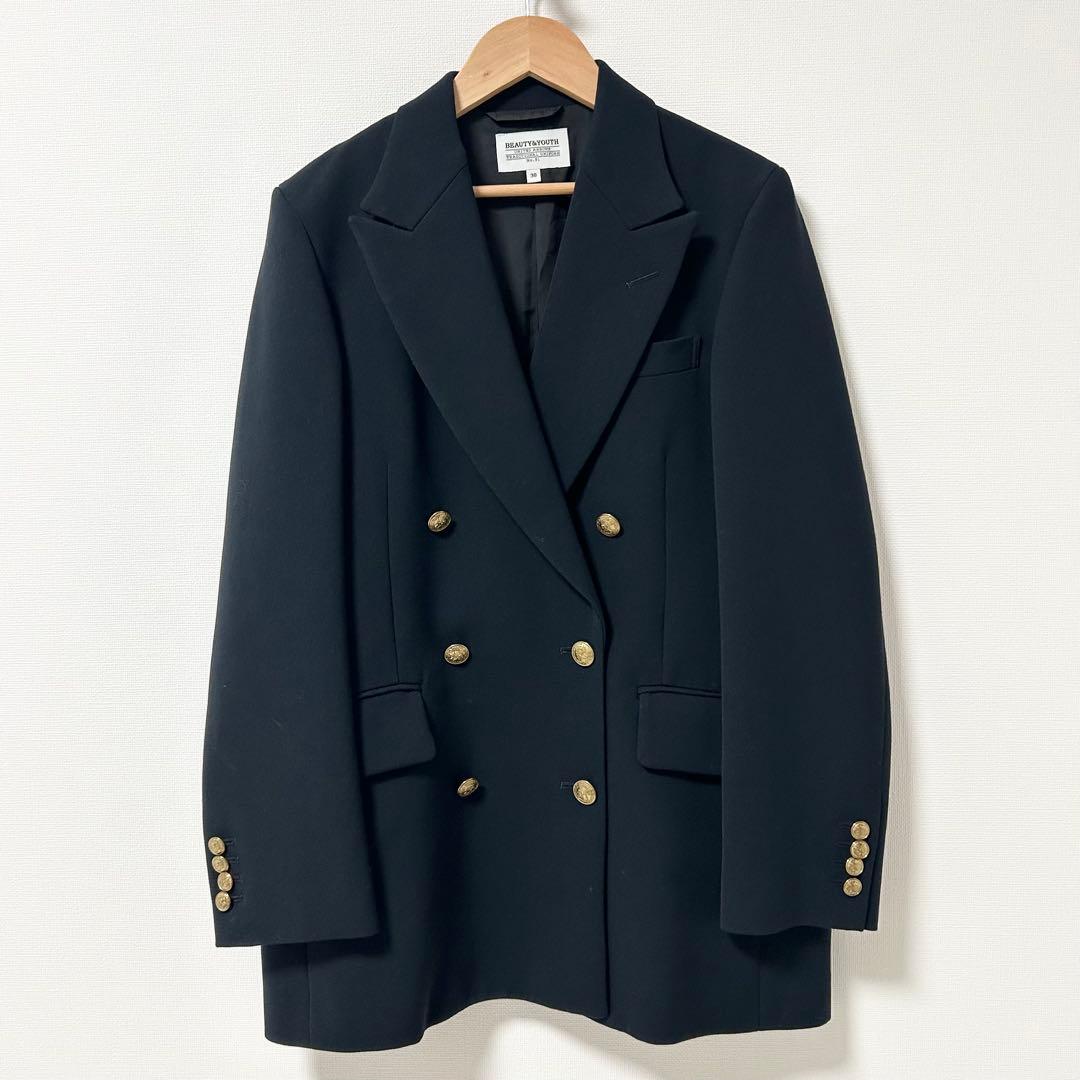 美品✨UNITEDARROWS テーラードジャケット　ネイビー　紺ブレ　38