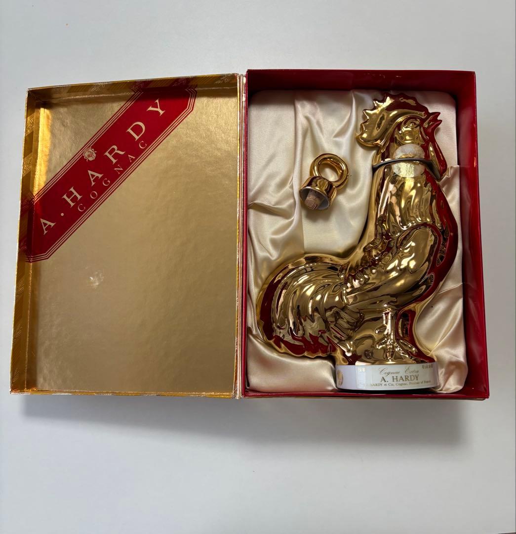 古酒　A.HARDY COGNAC ニワトリ 金陶器 750ml 40% 箱入