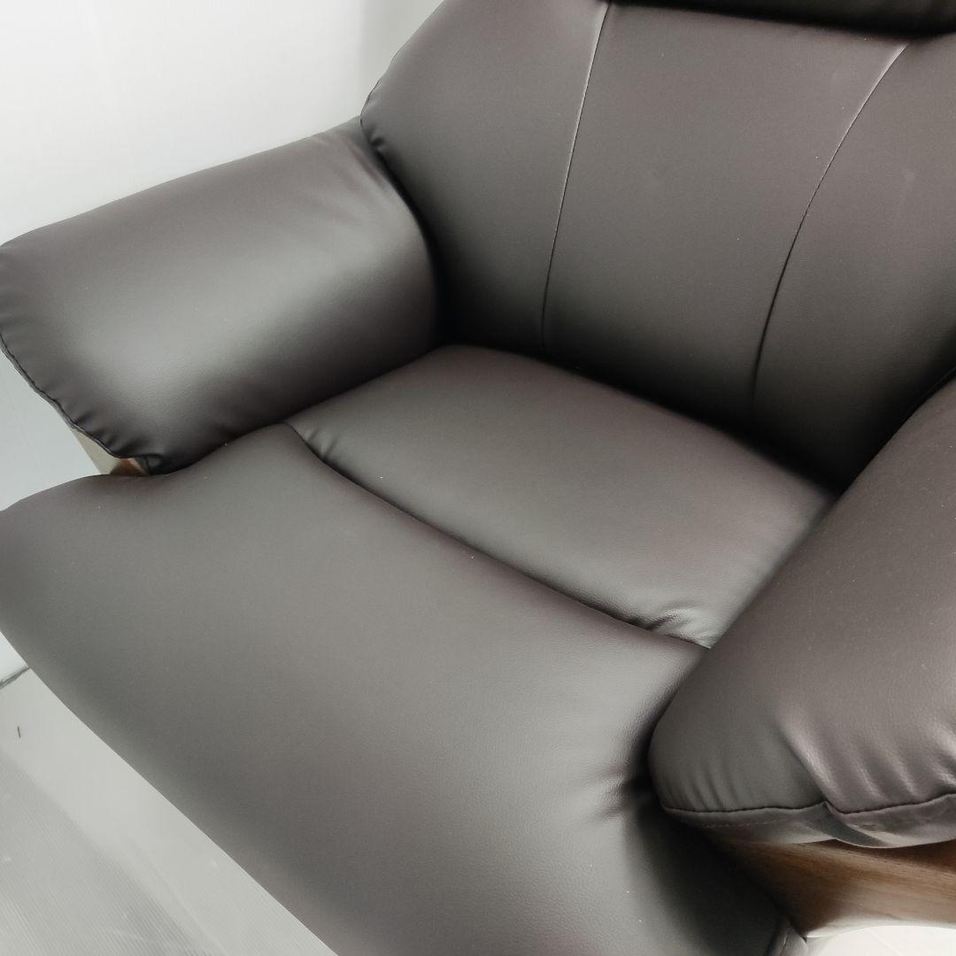 数日セール【美品】コウテイ3 ニトリ 合成皮革 1人用ソファ