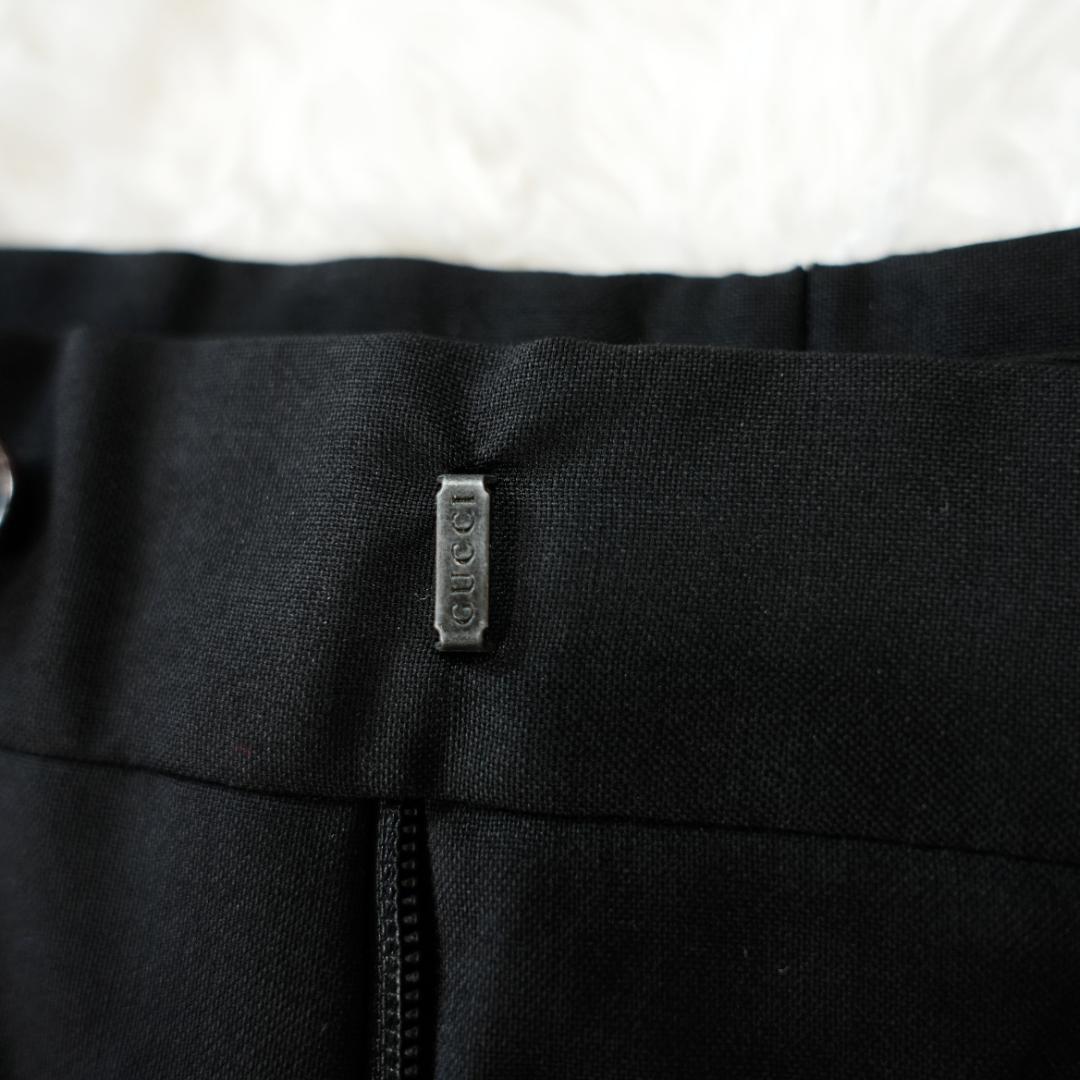 【美品】GUCCI　グッチ　ウールセットアップスーツ　ハンガー付き　ブラック