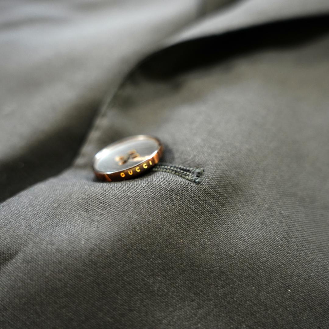 【美品】GUCCI　グッチ　ウールセットアップスーツ　ハンガー付き　ブラック