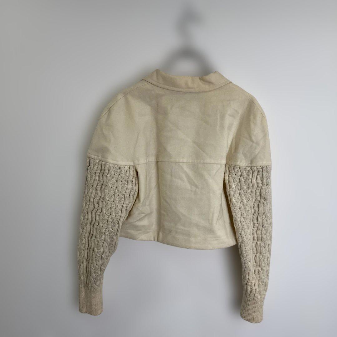 R00316 COMME des GARÇONS クリーム色テーラードジャケット