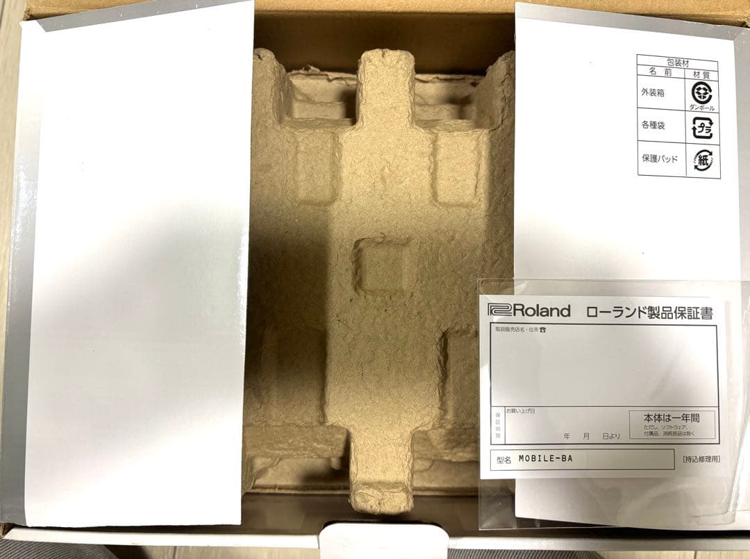 【ほぼ未使用極美】Roland Mobile BA ホワイトポータブルスピーカー