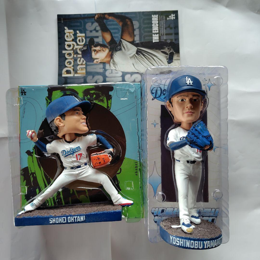 大谷翔平(9/10),山本由伸(7/2)ボブルヘッド2点セットです。　冊子付き