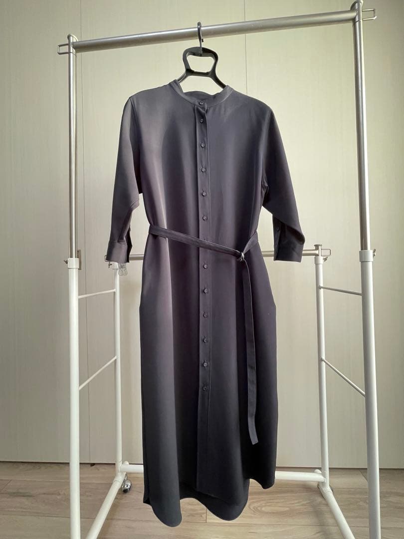 ソージュ　バンドカラーシャツワンピース