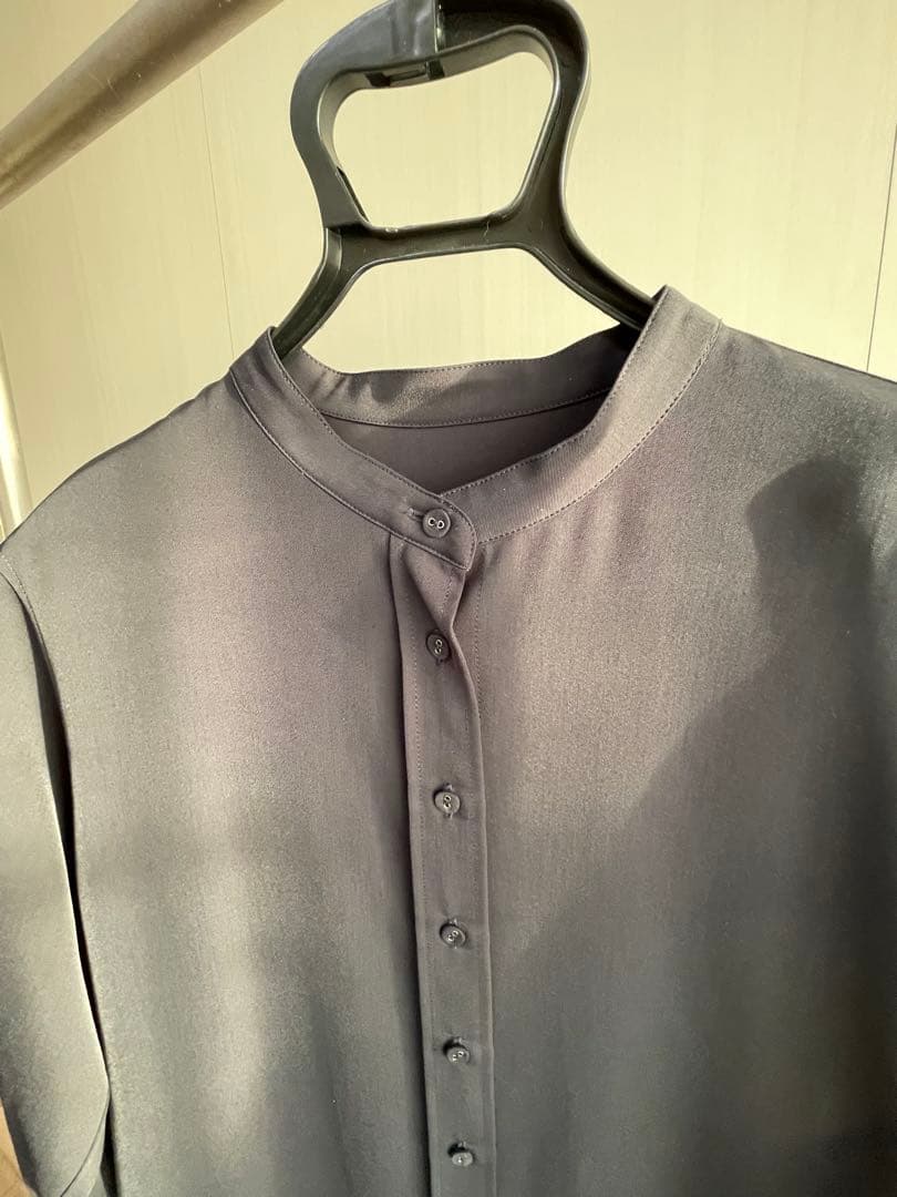 ソージュ　バンドカラーシャツワンピース