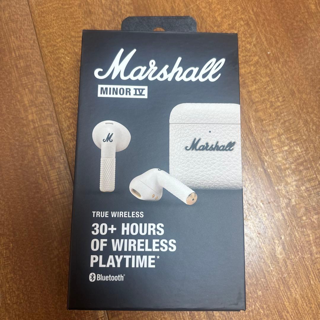 マーシャル　ワイヤレスイヤホン　クリーム