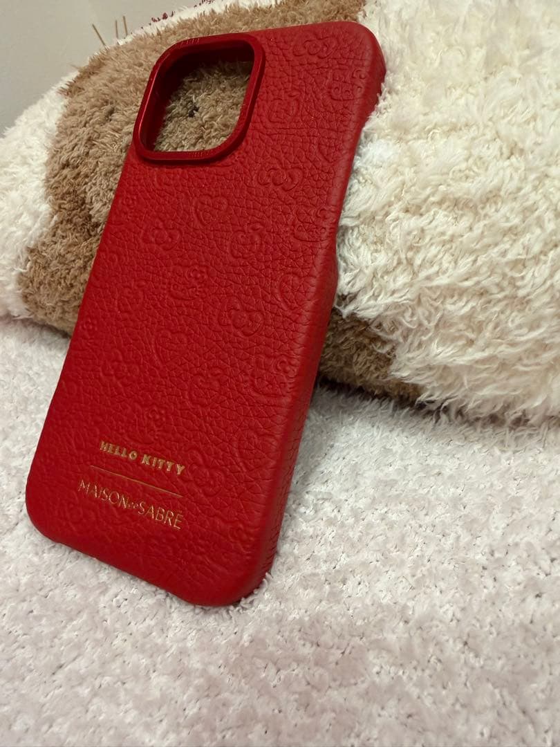 メゾンドサブレ　キティ　iPhone16pro max レザーケース　2色あり