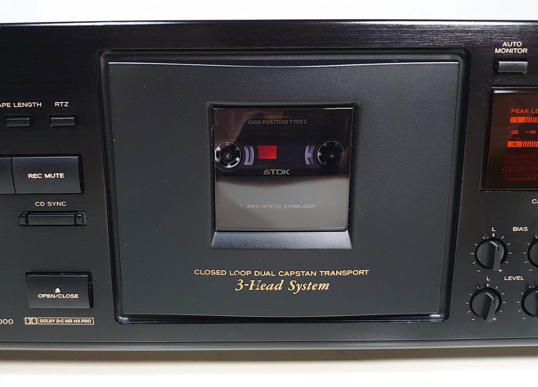 【オーバーホール品】TEAC カセットデッキ「V-5000」再生・録音動作OK★