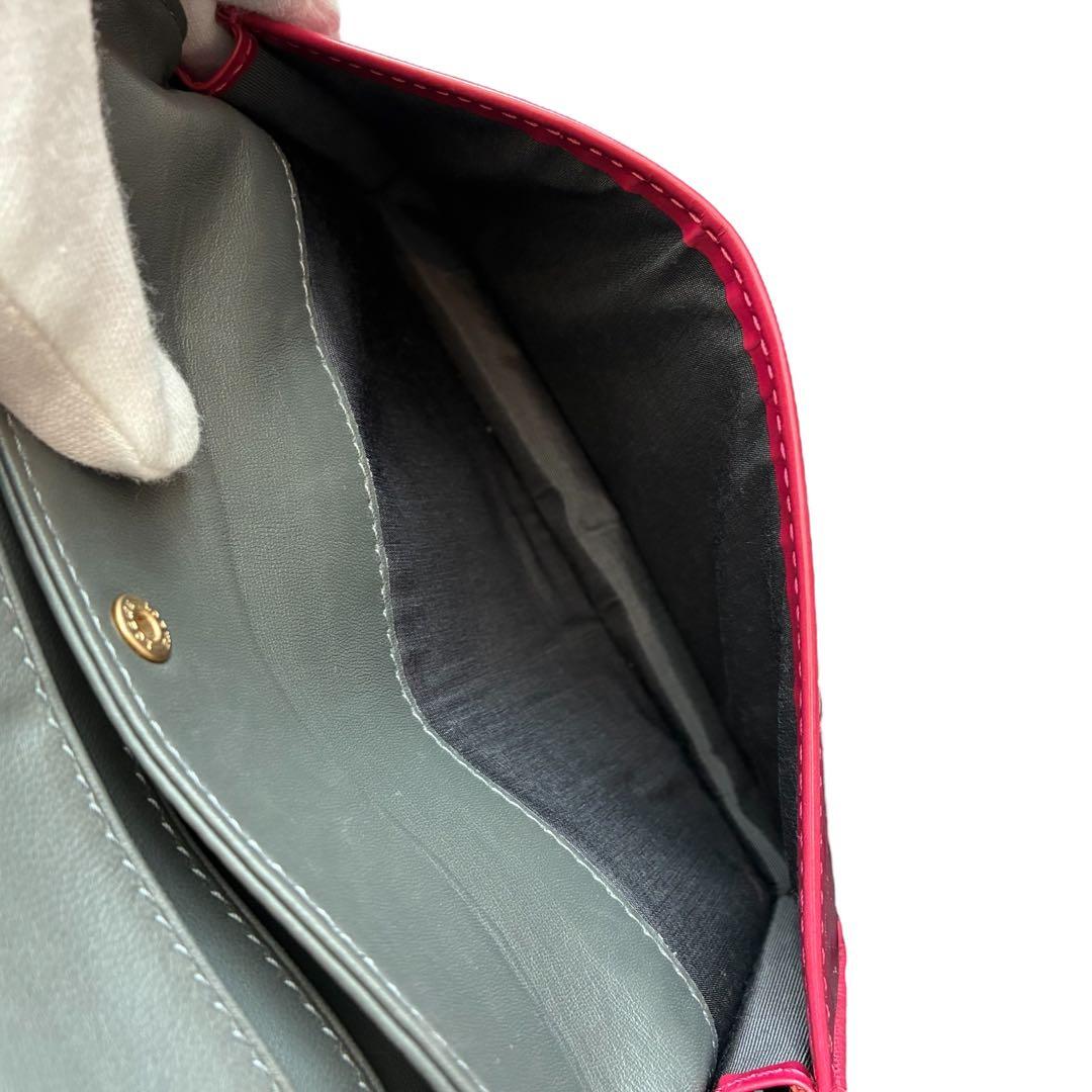 LOEWE ロエベ チェーンウォレット ピンクパープル ゴールドチェーン 箱付き