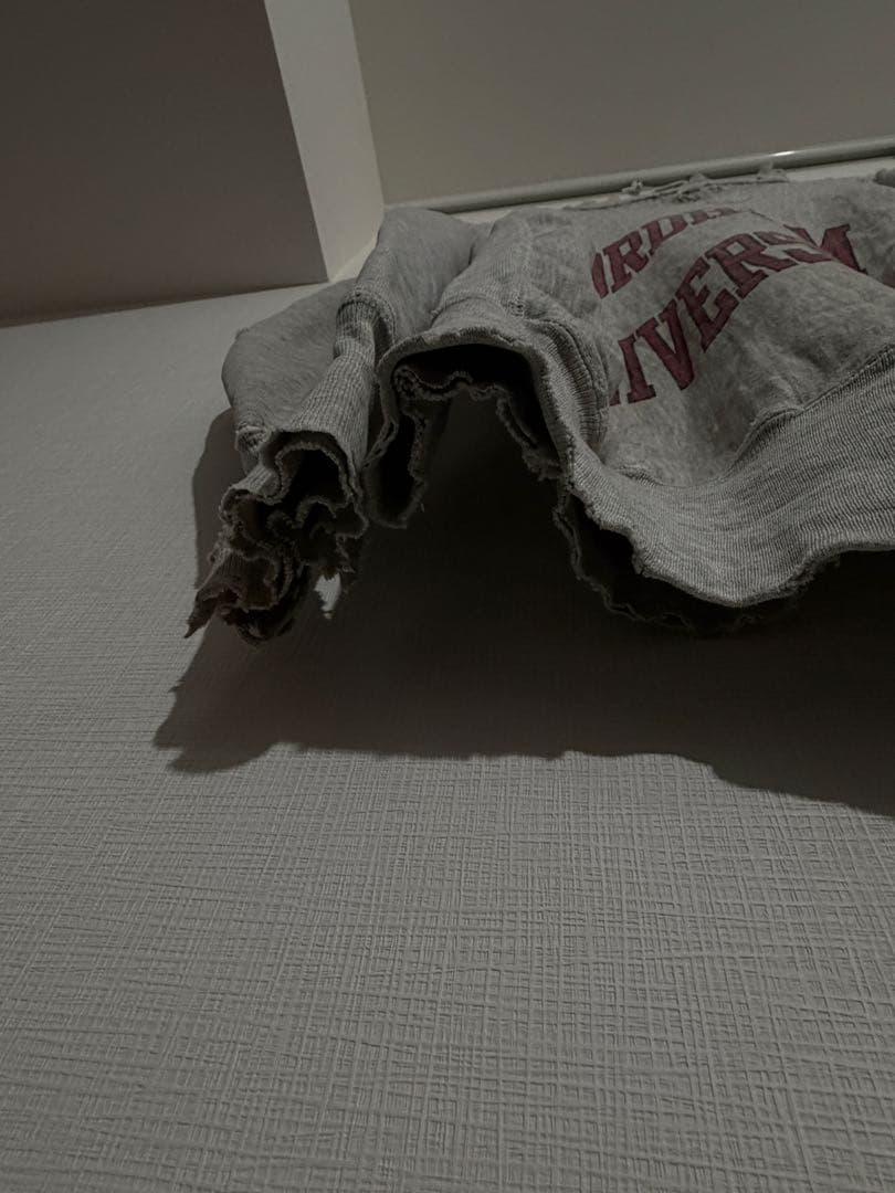 染み込み　両面　80sリバースウィーブ　reverse weave ボロ　L