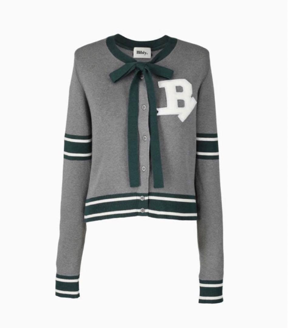 Bibiy. B. CLUB TIE CARDIGAN グレー F