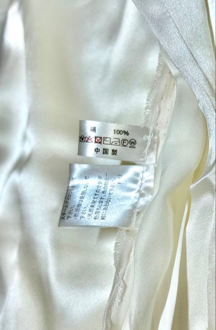 シルク 100% 布団カバー オフ白 ダブルサイズ