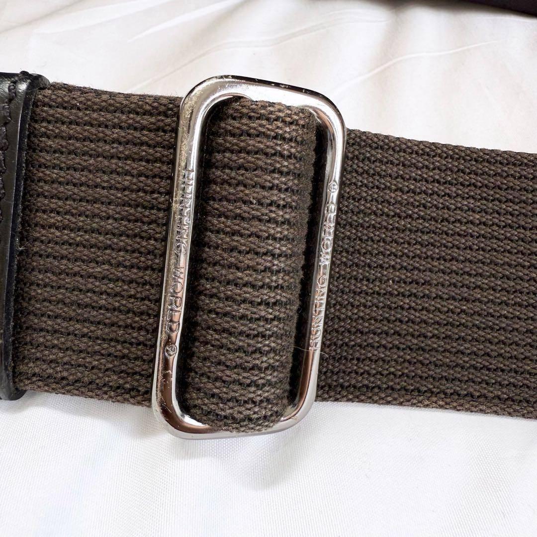 ハンティングワールド　メッセンジャーバッグ　ロゴ　キャンバス　ショルダー　黒色