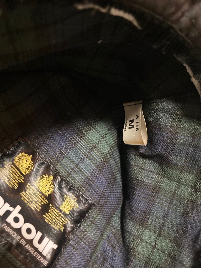レア　ブラック　美品　Barbour オイルドバケット
