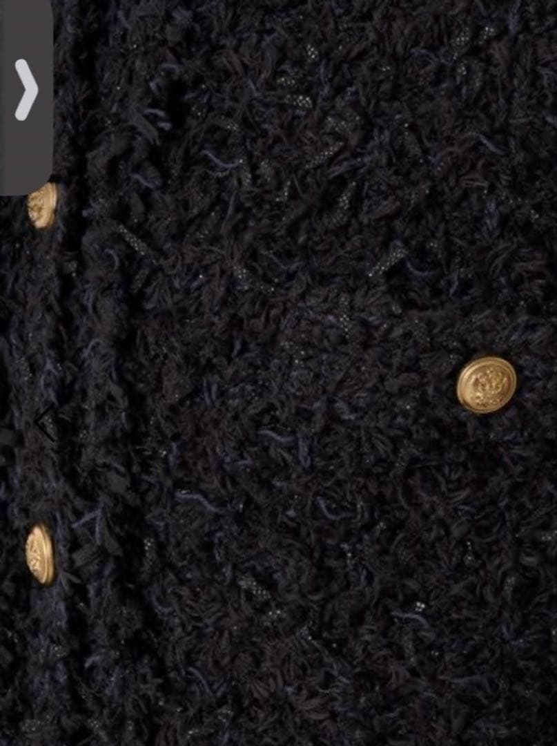 【美品】ツイードニットジャケット BABYLONE バビロン